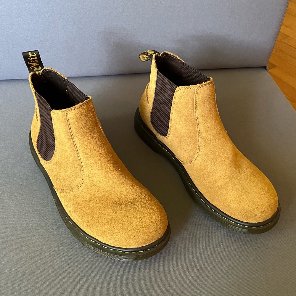 Dr. Martins suede Chelsea Boots. Sz 10 (men’s). New condition, never used.
